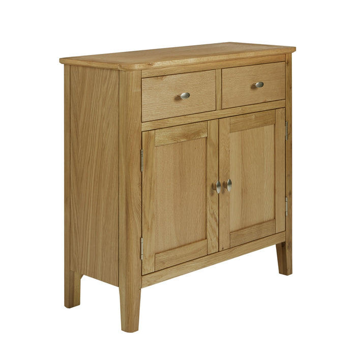 Bath Oak Compact Sideboard with 2 Doors - The Furniture Mega Store 