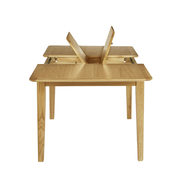Bath Oak Dining Table Rectangular Extending Top 120cm-160cm - The Furniture Mega Store 