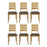 Bath Oak Ladder Dining Chairs - Sold In Pairs - The Furniture Mega Store 