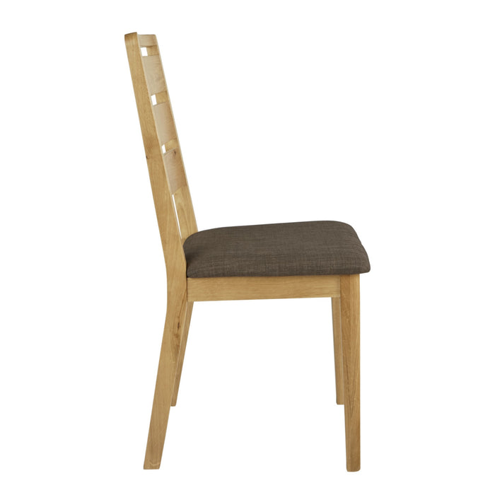 Bath Oak Ladder Dining Chairs - Sold In Pairs - The Furniture Mega Store 