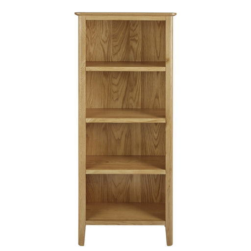 Bath Oak Narrow Bookcase -140cm - The Furniture Mega Store 