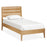 Bath Oak 3ft Single Bed - Low Foot End - The Furniture Mega Store 