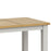 Country Grey and Oak Dining Table, 110cm-150cm Seats 4 to 6 Diners Rectangular Extending Top - The Furniture Mega Store 