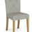 Country Grey and Oak Collection Fabric Dining Chairs - Sold In Pairs - The Furniture Mega Store 