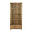 Bakerloo Oak Glazed 2 Door 1 Drawer Display Unit - The Furniture Mega Store 