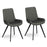 Dalston Grey Dining Chair (Sold in Pairs) - The Furniture Mega Store 