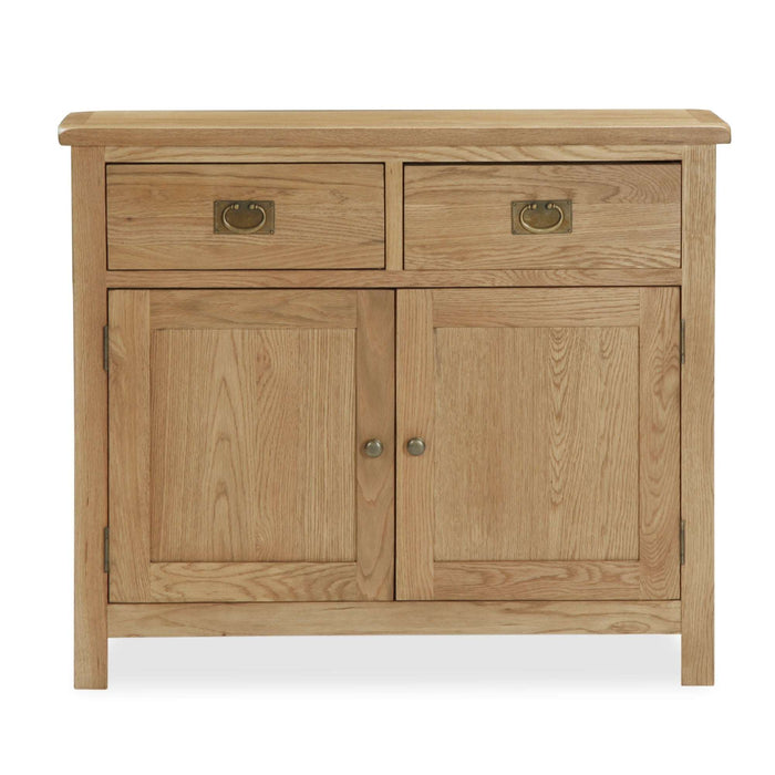 Addison Lite Natural Oak Small Sideboard with 2 Doors - The Furniture Mega Store 