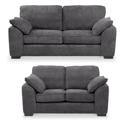 Odette Fabric 3 Seater & 2 Seater Sofa Set - Choice Of Colours - The Furniture Mega Store 