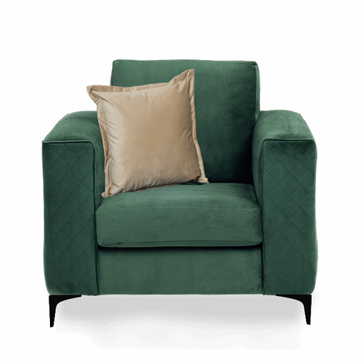 Darcy Velvet Armchair - Choice Of Colours - The Furniture Mega Store 