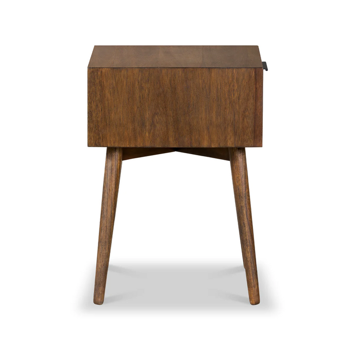 Strand Walnut 1 Drawer Side Table - The Furniture Mega Store 