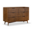 Strand Walnut Wide Chest Of 6 Drawers - The Furniture Mega Store 
