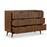 Strand Walnut Wide Chest Of 6 Drawers - The Furniture Mega Store 