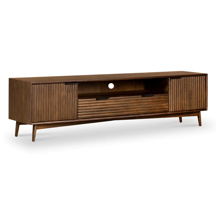 Strand Walnut Extra Large TV Unit - 190cm - The Furniture Mega Store 