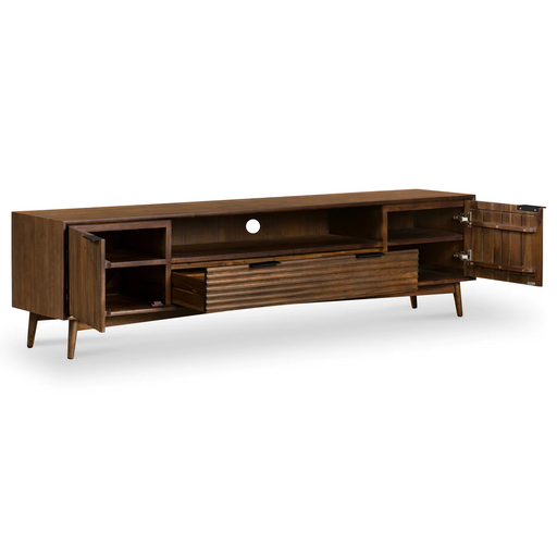 Strand Walnut Extra Large TV Unit - 190cm - The Furniture Mega Store 