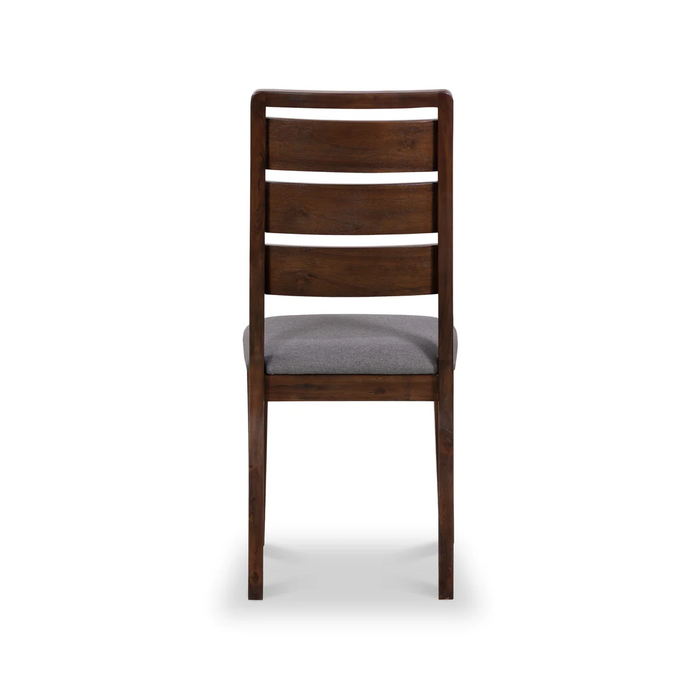 Strand Walnut Ladder Back Dining Chair - Sold In Pairs - The Furniture Mega Store 
