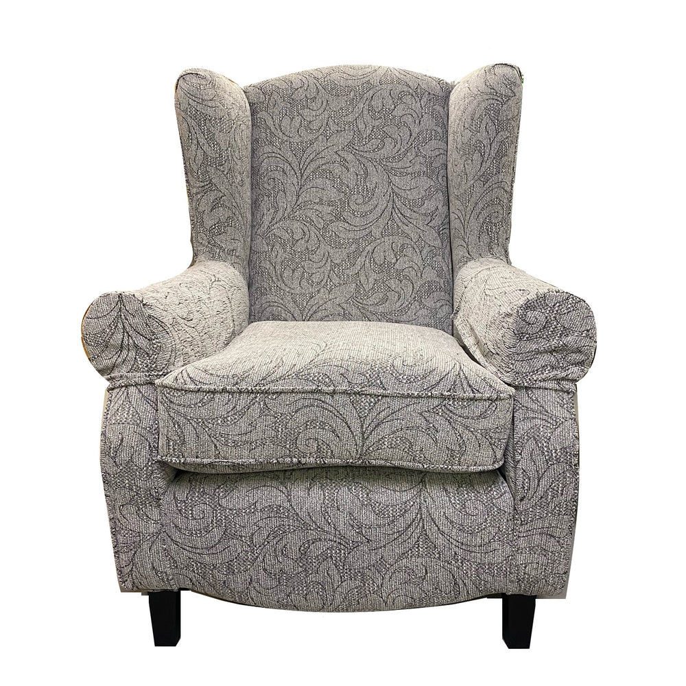 Henley Wingback Armchair - Choice Of Fabrics & Feet - The Furniture Mega Store 