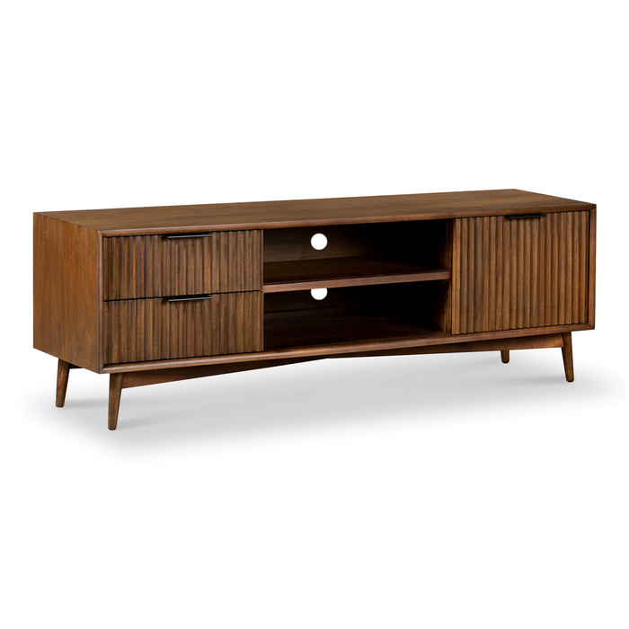 Strand Walnut Large TV Unit - 150cm - The Furniture Mega Store 