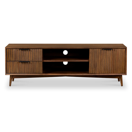 Strand Walnut Large TV Unit - 150cm - The Furniture Mega Store 