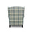 Floyd Check Fabric Wing Back Occasional Chair - The Furniture Mega Store 