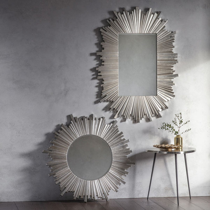 Harmony Rectangular Starburst Mirror - 127cm - The Furniture Mega Store 