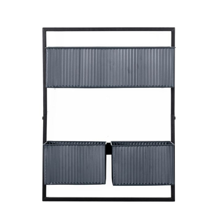 Islington Wall Planter - Black - The Furniture Mega Store 