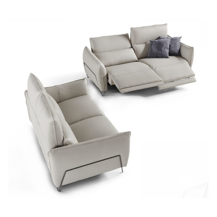 Nashira Italian Leather Dual Comfort Power Recliner Sofa & Chair Collection - Various Options - The Furniture Mega Store 