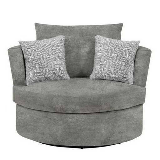 Delilah Fabric Swivel Chair - Choice Of Sizes & Fabric - The Furniture Mega Store 