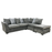 Delilah Fabric Chaise Corner Sofa - Choice Of Classic or Scatter Back - The Furniture Mega Store 