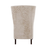 Kenya Fabric Throne Winged Accent Chair - Choice Of Legs - The Furniture Mega Store 