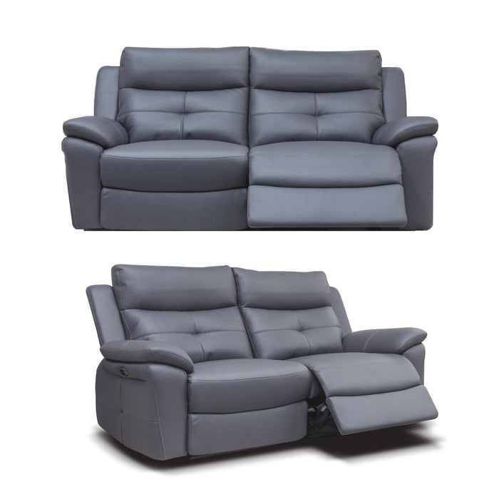 Hawk Dual Power Recliner 3 Seater & 2 Seater Sofa Set - With Integrated Usb Charging Ports - The Furniture Mega Store 