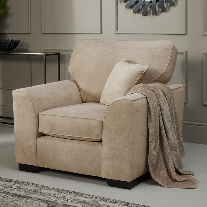 Richmond Fabric Armchair - Choice Of Fabrics - The Furniture Mega Store 