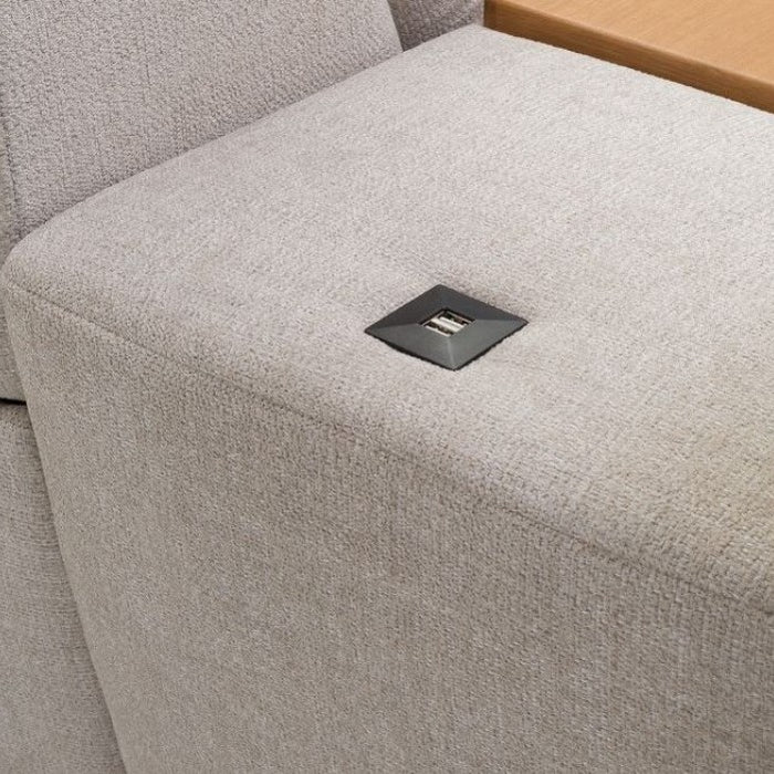 Loggia Fabric Modular Sofa Collection - Power Recline, Bar + Usb Charging Module Options - The Furniture Mega Store 
