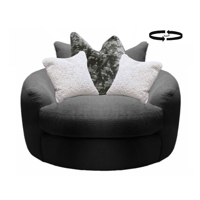 Portobello Swivel Chair - Choice Of Fabrics - The Furniture Mega Store 