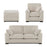 Richmond 3 Seater Sofa, Armchair & Footstool Set - Choice Of Colours - The Furniture Mega Store 