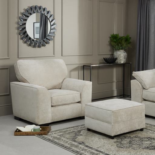 Richmond Fabric Armchair - Choice Of Fabrics - The Furniture Mega Store 