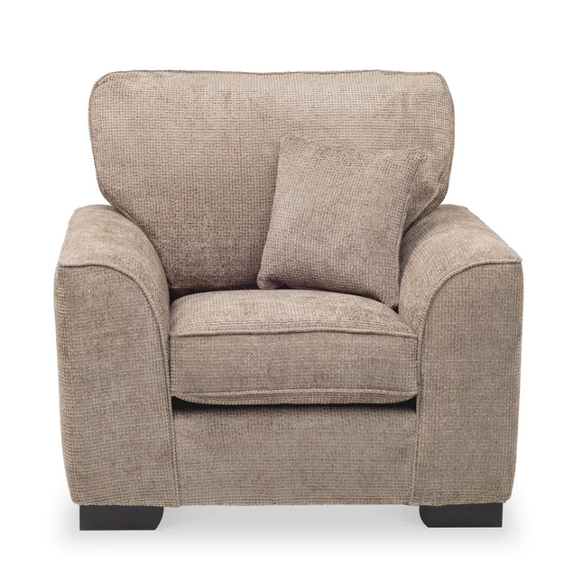 Odette Waffle Fabric Armchair & Love Chair Collection - Choice Of Sizes & Colours - The Furniture Mega Store 