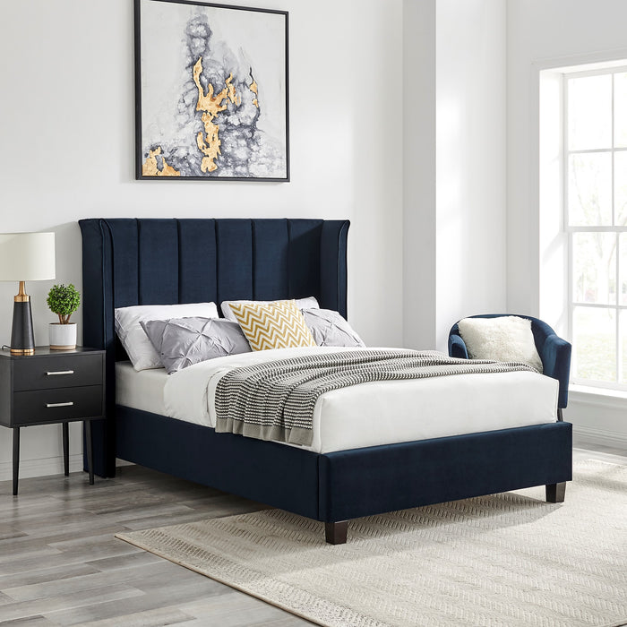 Navy single best sale bed frame