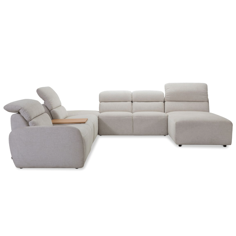 Loggia Fabric Modular Sofa Collection - Power Recline, Bar + Usb Charging Module Options - The Furniture Mega Store 