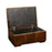 Vintage Leather Rectangular Storage Footstool - Choice Of Leathers & Feet - The Furniture Mega Store 