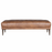 Watson Real Leather Bench Footstool - Choice Of Leathers & Legs - The Furniture Mega Store 