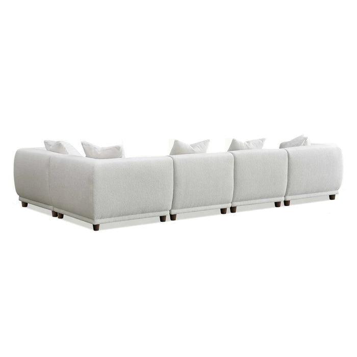 Lottie Modular Corner Sofa - Polar White Boucle - The Furniture Mega Store 