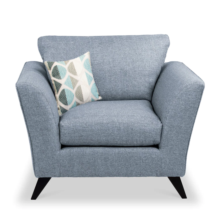 Keswick Fabric Armchair & Love Chair Collection - The Furniture Mega Store 