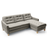 Malmo Leather Corner Chaise Sofa Bed With Storage - The Furniture Mega Store 