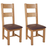 Wiltshire Country Oak Ladder Back Dining Chairs - The Furniture Mega Store 