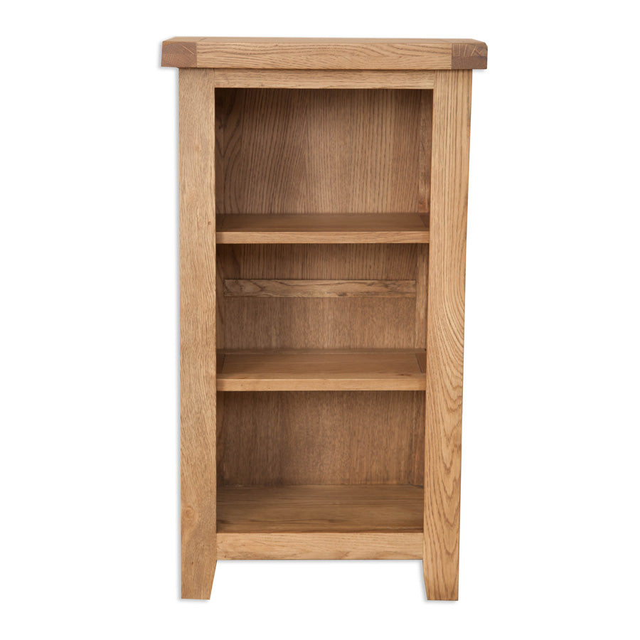 Wiltshire Country Oak Low Bookcase - The Furniture Mega Store 