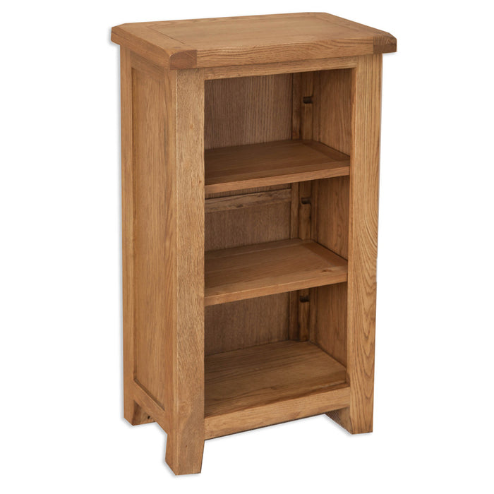 Wiltshire Country Oak Low Bookcase - The Furniture Mega Store 