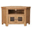 Wiltshire Country Oak Glazed Corner TV Cabinet - The Furniture Mega Store 