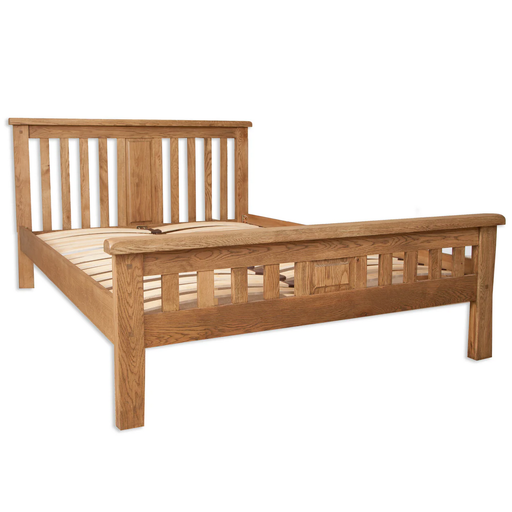Wiltshire Country Oak Double Bed Frame - The Furniture Mega Store 