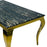 Louis 2m Black Marble & Gold Leg Dining Table - The Furniture Mega Store 
