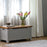St.Ives French Grey & Oak Blanket Box - The Furniture Mega Store 